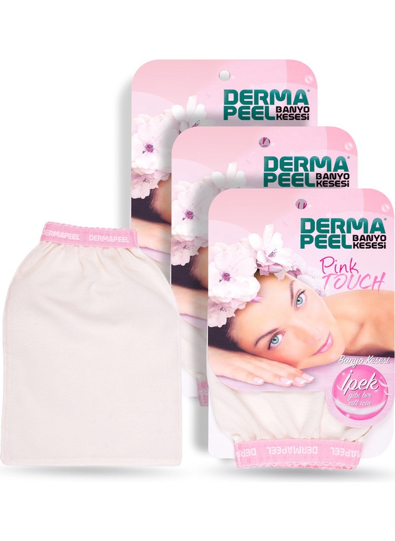 Dermapeel Pink Touch Bath Scrub Set of 3  - Image 1