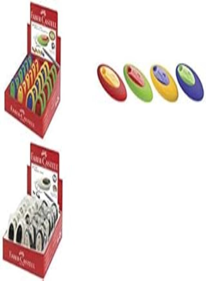 Faber-castell-eraser kosmo mini white and black