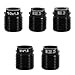 Tinoaly 5pcs Gear Shift Knob Adapter Kit Aluminum Alloy Universal Shifter Knob Thread Adapter for M10x125M12M14 Threads Quick Install Nut Inserts for CarTruckSUV Manual Transmission Accessories - Image 2