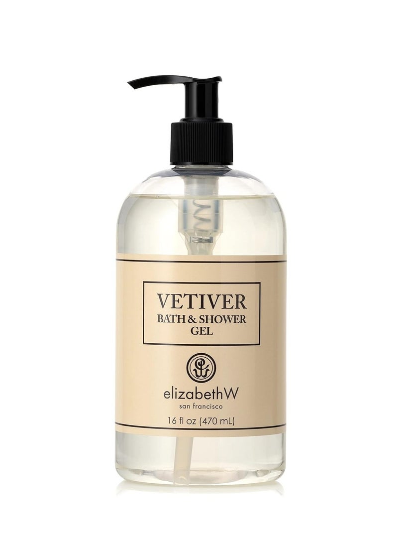 elizabeth W Vetiver Bath & Shower Gel, 16 Fluid Ounces, Clear - pzsku/Z55445ACA21E616621C91Z/45/_/1740455922/aa771d64-b7d9-4738-817c-32b0494fa7ac