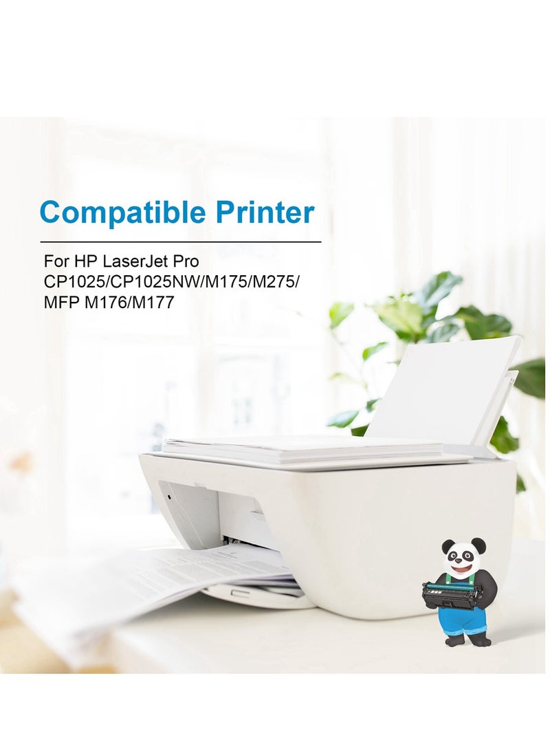 ASTA 130A CF350A CF351A CF352A CF353A Toner Compatible For HP Color LaserJet Pro M177FW MFP M176 M177 Printer CF 350 351 352 353 130 A High Yield Replacement Consumable Office Printing - Image 4