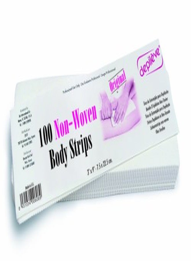 Depileve Body Wax Strips - Hair Removal Waxing Strips for Legs, Arms, Underarms and Bikini - Nonwoven - Pack of 100 - Image 2