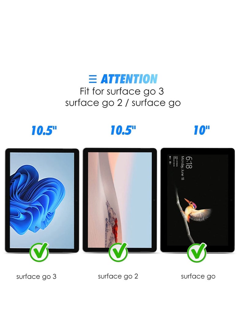 【2 Pack】 Surface Go 4 2023/ Go 3 2021 / Surface Go 2 10.5 2020 / Surface Go 10 2018 Screen Protector, Tempered Glass Screen Film Guard for Surface Go 4/3/2/1 -Clear - Image 1