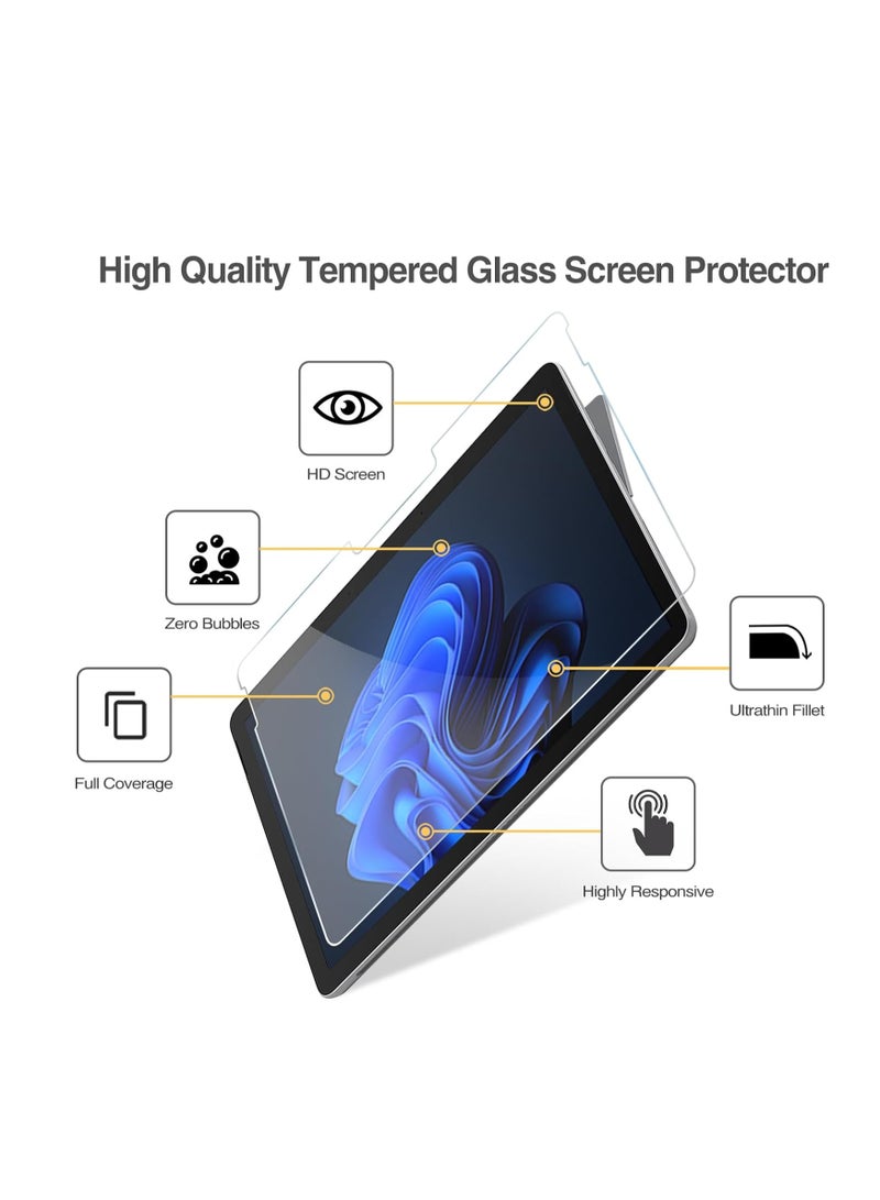 【2 Pack】 Surface Go 4 2023/ Go 3 2021 / Surface Go 2 10.5 2020 / Surface Go 10 2018 Screen Protector, Tempered Glass Screen Film Guard for Surface Go 4/3/2/1 -Clear - Image 2