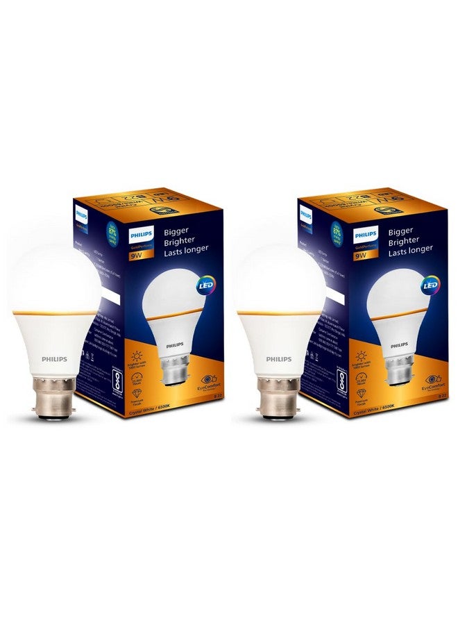 PHILIPS 9W LED B22 Bulb | Bigger & Brighter LED Bulb for Home | Color: Cool Day Light | Pack of 2 | Gold Perform Series - Image 1