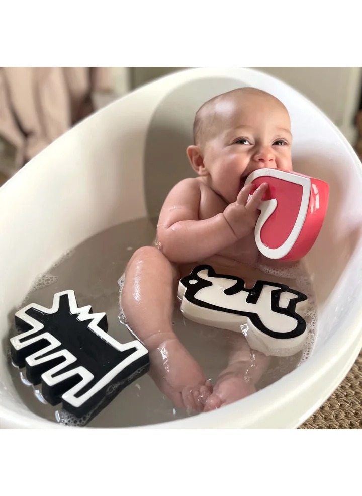 Etta Loves Keith Haring Bath Toys - Natural Rubber