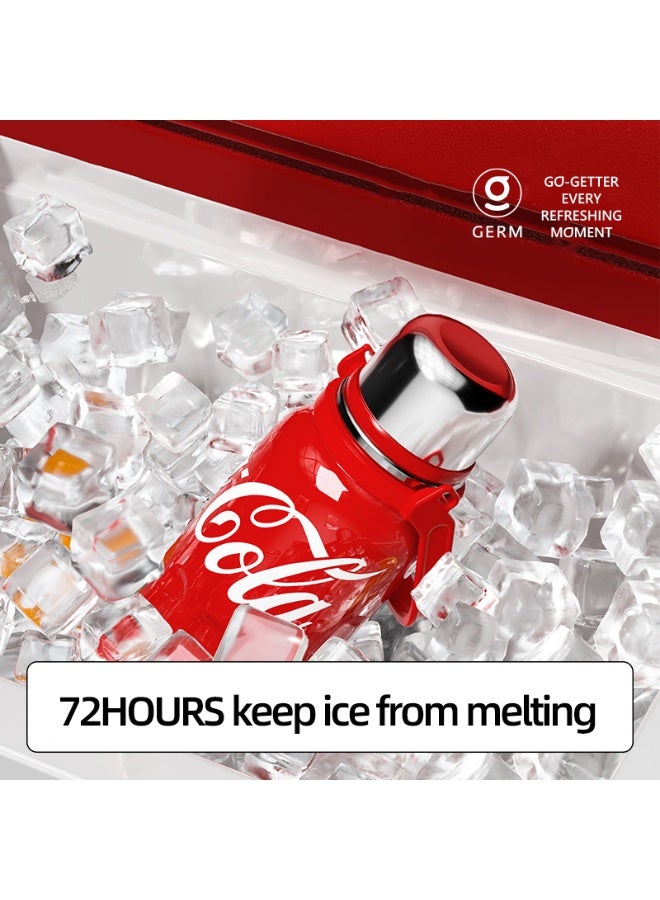 GERM Coca-Cola Collection Sport Vacuum Bottle with Cup – Red | 1200ml Large Thermos | 24-Hour Hot & Cold | Official Licensed Stainless Steel Flask | GERM  - Image 4