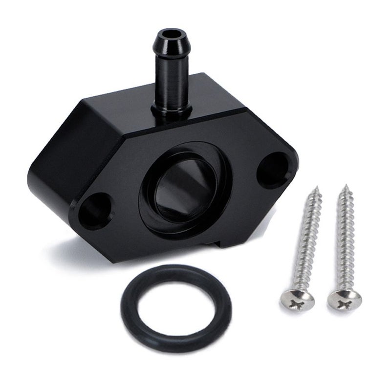 1 Piece Aluminum Boost Sensor Adaptor Kit Black For Audi Vw Skoda 1.2 1.4 1.6 1.9 2.0 Engines Compatible Car Part With Installation Screws And O Ring - Image 3