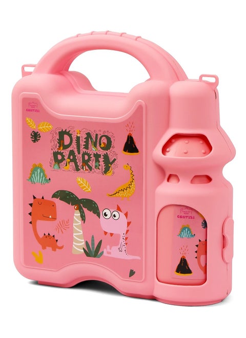 Lunch Box With Bottle-Pink