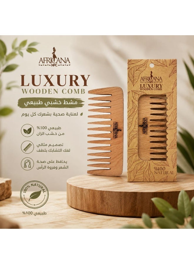 Africana NPC Africana Luxury Wooden Comb - Image 3
