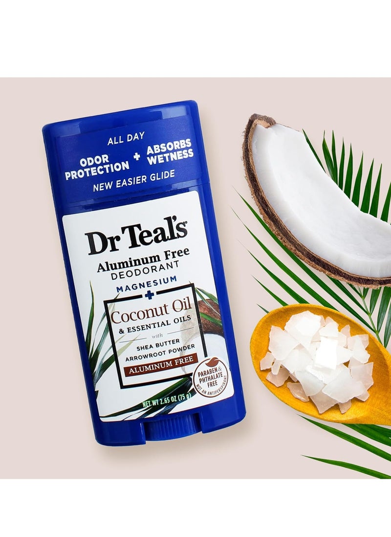 Dr Teal's - Dr Teal's Aluminum Free Deodorant Coconut 75G - Image 1