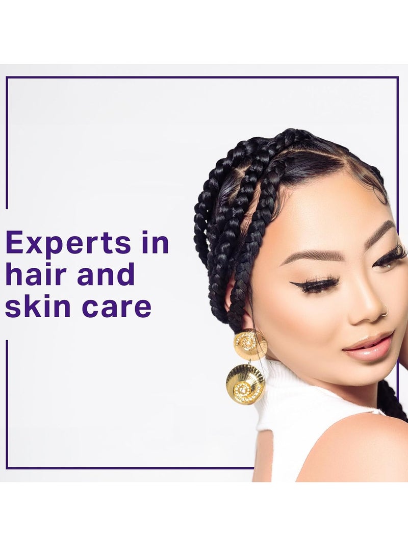 Ampro - AmPro Shine-n-Jam Magic Fingers Gel for Braids - Provides Firm Hold with Non-Greasy Shine - Strengthens Hair with Silk Proteins - Works on Any Hair Texture to Create Multiple Styles - 8 oz - Image 1
