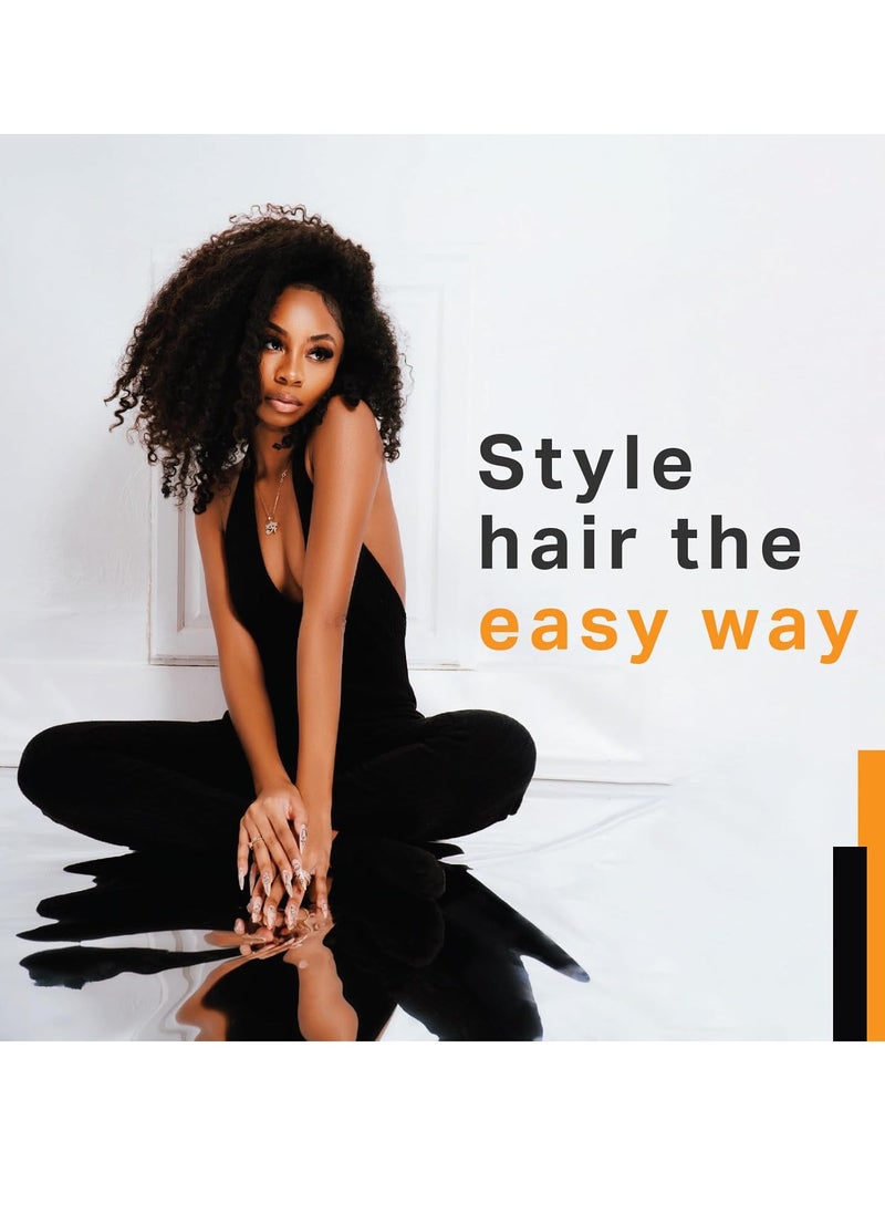 Ampro - AmPro Shine-n-Jam Magic Fingers Gel for Braids - Provides Firm Hold with Non-Greasy Shine - Strengthens Hair with Silk Proteins - Works on Any Hair Texture to Create Multiple Styles - 8 oz - Image 1