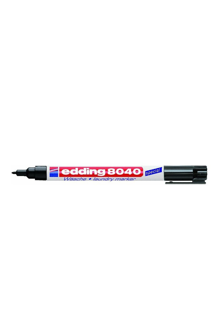 Edding 8040 Laundry Marker 1 mm Round Tip Black