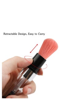 Excefore Spray Applicator Brush, Foudation Blush Brush Cosmetic Tool, Makeup Brush with Refillable Loose Powder Bottle Jars, Suitable for Blush, Highlight, Contour (Pink Blush Brush)  - Image 3