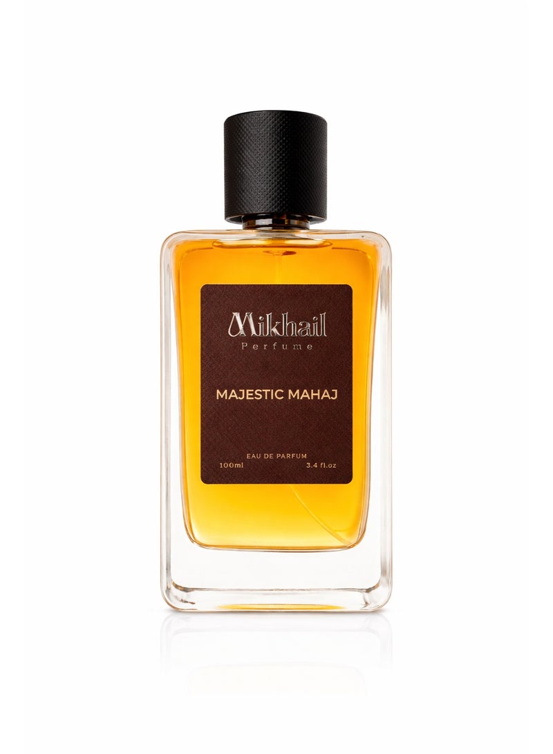 MIKHAIL Majestic Mahajby Mikhail | EDP | 100ML – Luxury Unisex Fragrance with Amber, Rose & Vanilla | Long Lasting - Image 2