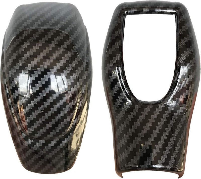 ruihe Car Gear Shift Knob Cover Carbon Fiber Color Sticker Trim Fit for Ford Focus 2012-2018/Fiesta 2014-2019/Fusion 2013-2016/Escape 2013-2019/C-Max 2013-2017/Transit 2013-2020 - Image 5