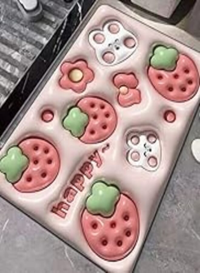 3D Bath Mat Non Slip Dots Back 