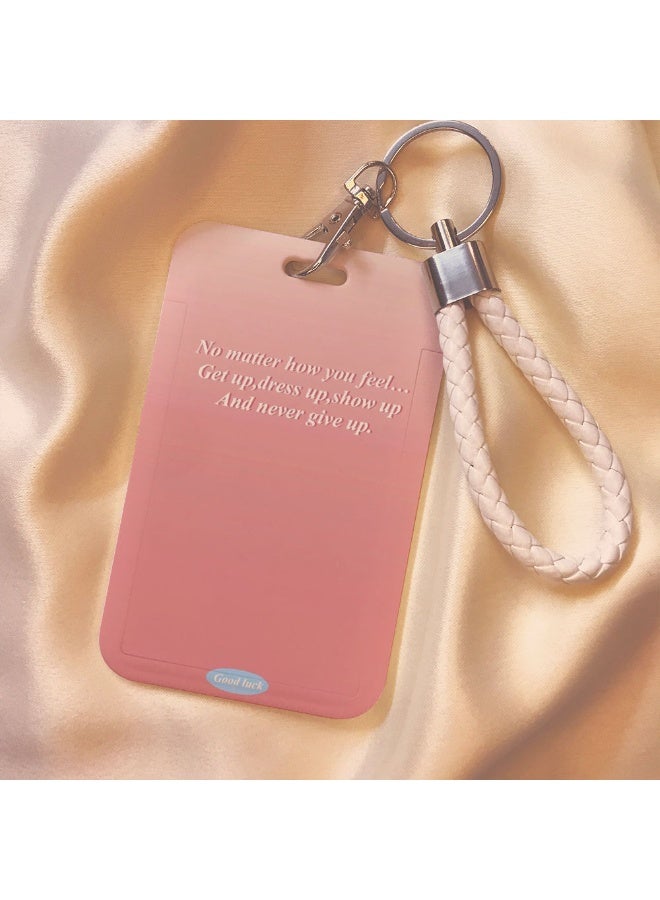 NIBEMINENT 1 - Piece Butterfly Kpop Photo Card Holder Pendant Key Chain ID Badge Holder ID Card Holder Photo Card Protector for School ID Office ID Access Card for Women Girls - Image 1