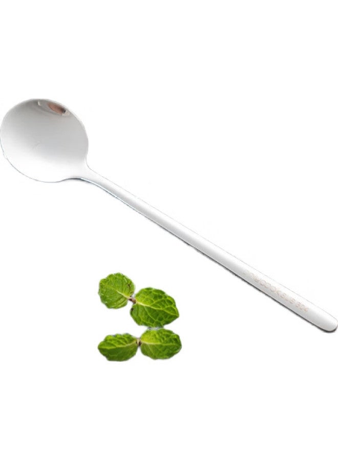 Onlycook 304 Stainless Steel Long-Handled Mixing Spoon, Small Soup Spoon, Seasoning Spoon, Coffee Spoon, Extended Creative Ice Spoon, Dessert Honey Spoon - Image 3