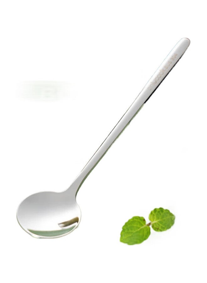 Onlycook 304 Stainless Steel Long-Handled Mixing Spoon, Small Soup Spoon, Seasoning Spoon, Coffee Spoon, Extended Creative Ice Spoon, Dessert Honey Spoon - Image 1