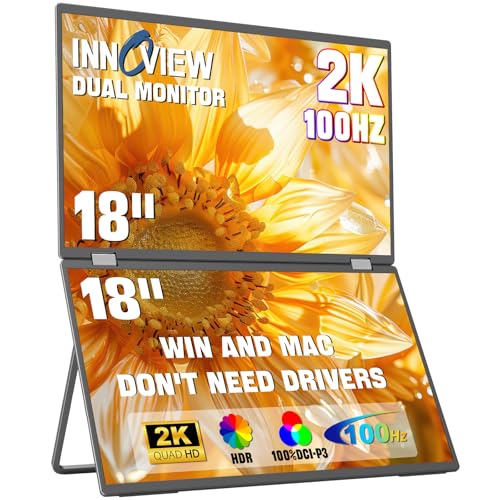innoview Innoview Dual Portable Monitor 18 18 inch Z554501F7AAA7A9F9CB7CZ