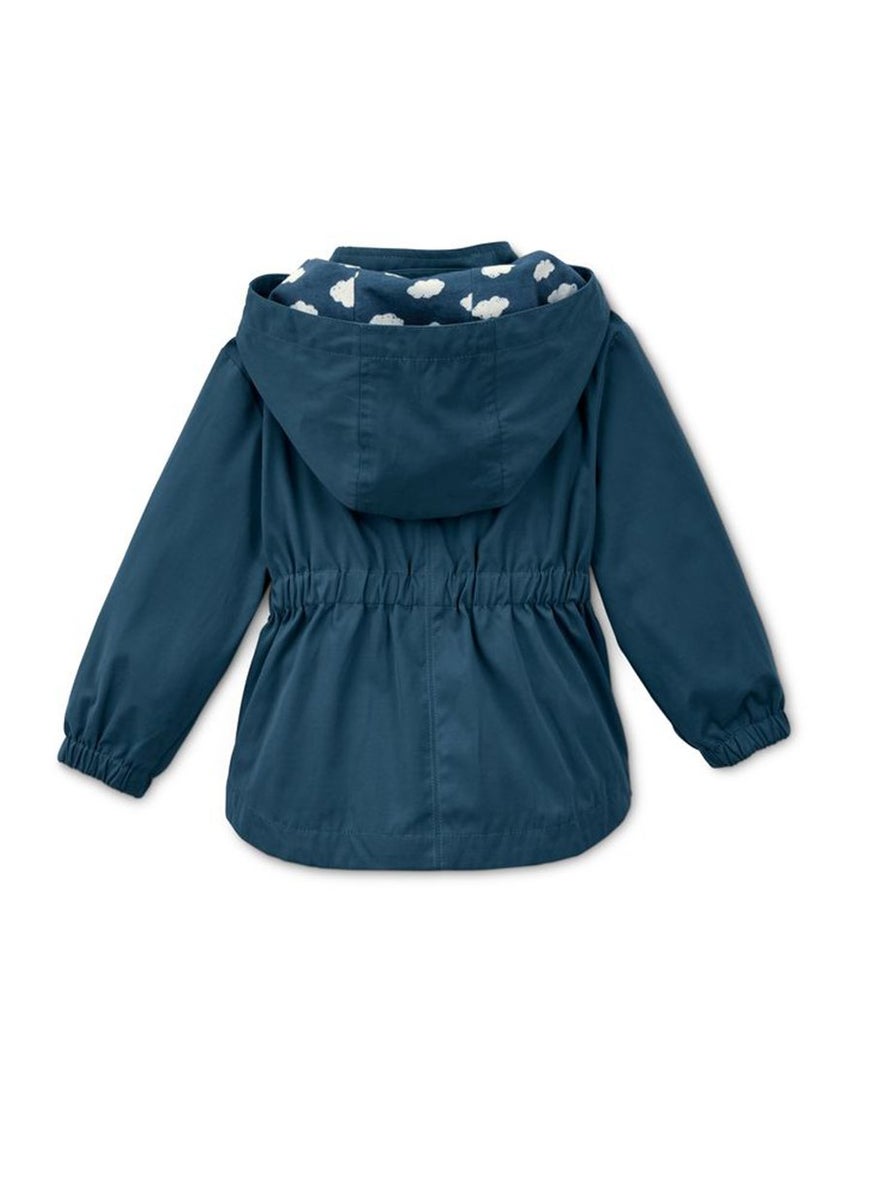 Tchibo - Kids Girl Solid Two Front Detachable Hooded Parka, Navy Blue - Image 1