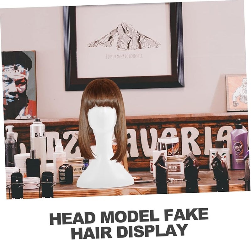 Black Stylish Hat Display Stand Mannequin Head Holder Shop Wig Accessory - Image 4