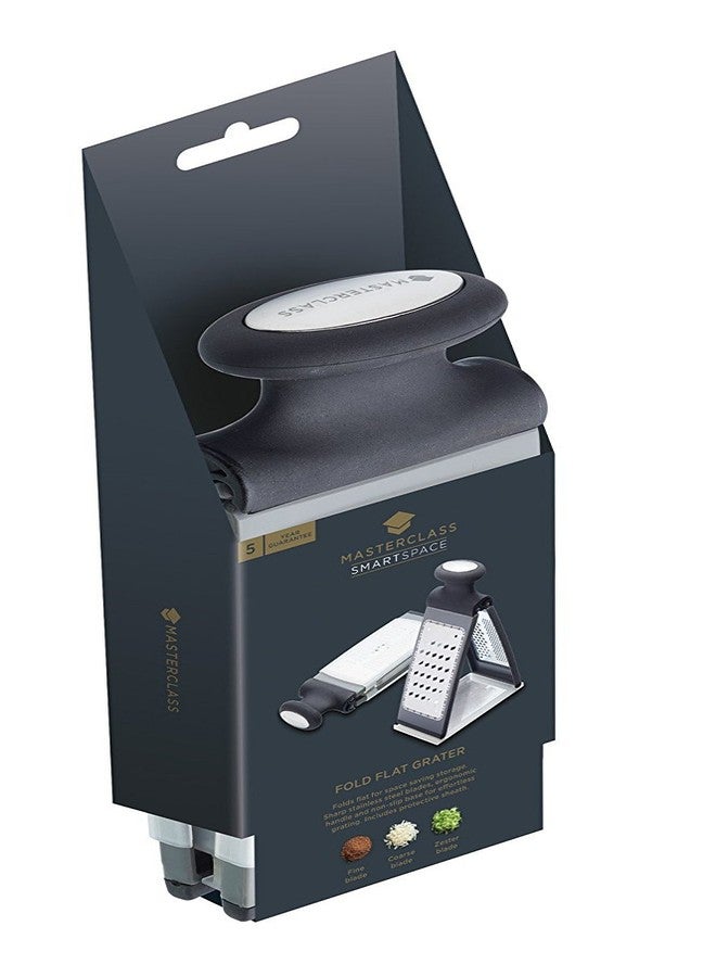 ماستر كلاس مبشرة جبن قابلة للطي بثلاثة اتجاهات من الفولاذ المقاوم للصدأ من KitchenCraft MasterClass Smart Space - أسود - Image 5