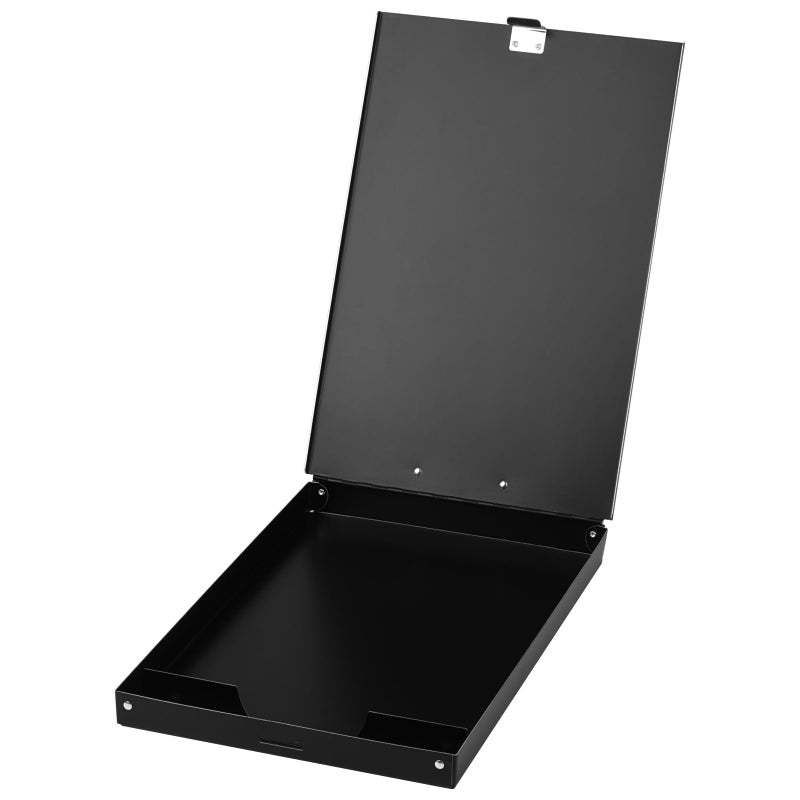 ZCZN Recycled Aluminum Storage Clipboard, Clipboard Box, Form Holder, Suitable for School, Office, Jobsite or Medical Staff, 9.25 x 13.78 Inches, Black - Image 4