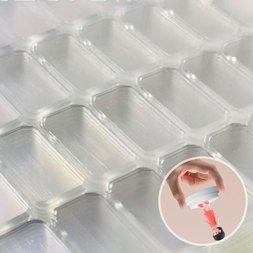 Eudaemiles 160 PCS Mounting Putty, Sticky Tack Small Square, Removable No Trace Double Clear Sticky Tack Putty for Poster Museum Wall Hanging - Image 1
