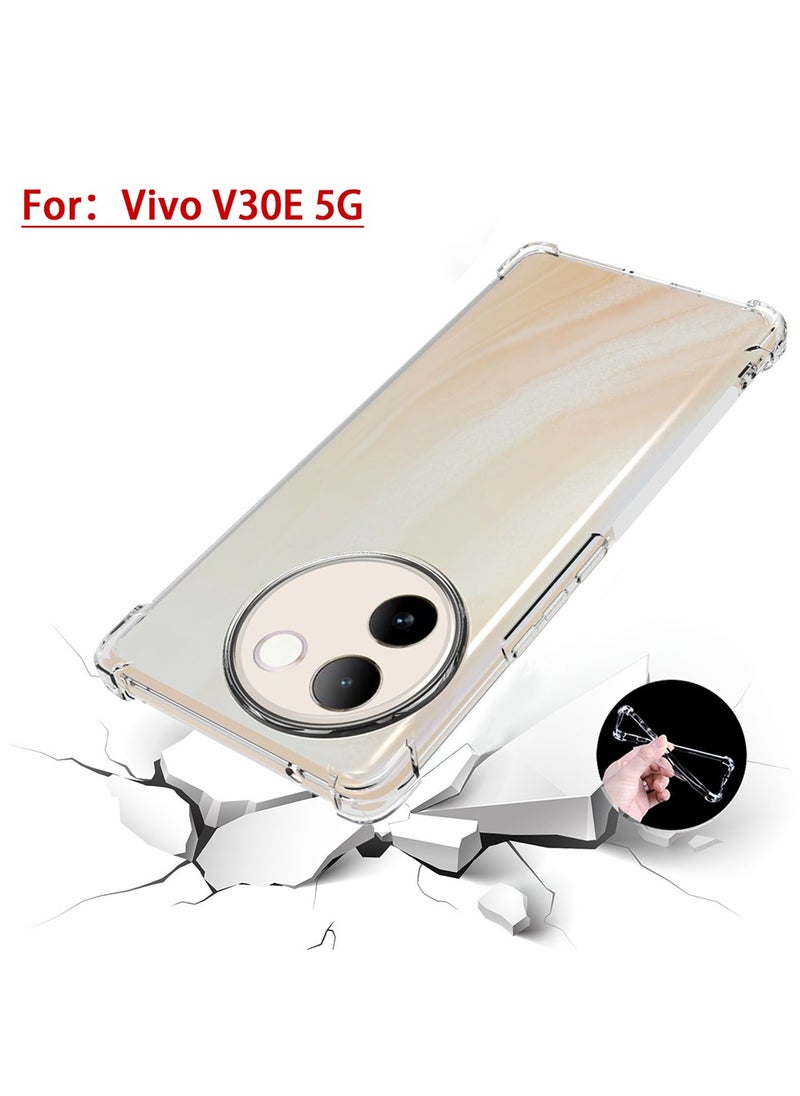 X-level for Vivo V30e 5G Case,[Scratch Resistant] Crystal Clear Back Cover [Shock-Absorbing Corners] Shockproof Drop Proof Protective Phone Case Cover for Vivo V30E 5G  - Image 1