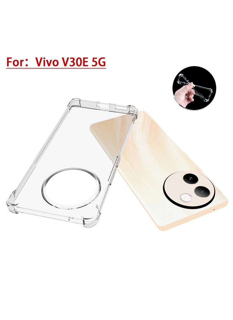 X-level for Vivo V30e 5G Case,[Scratch Resistant] Crystal Clear Back Cover [Shock-Absorbing Corners] Shockproof Drop Proof Protective Phone Case Cover for Vivo V30E 5G  - Image 3