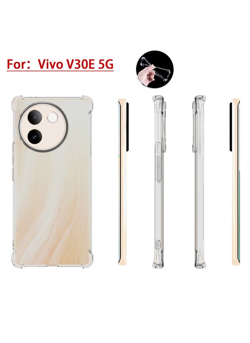 X-level for Vivo V30e 5G Case,[Scratch Resistant] Crystal Clear Back Cover [Shock-Absorbing Corners] Shockproof Drop Proof Protective Phone Case Cover for Vivo V30E 5G  - Image 4