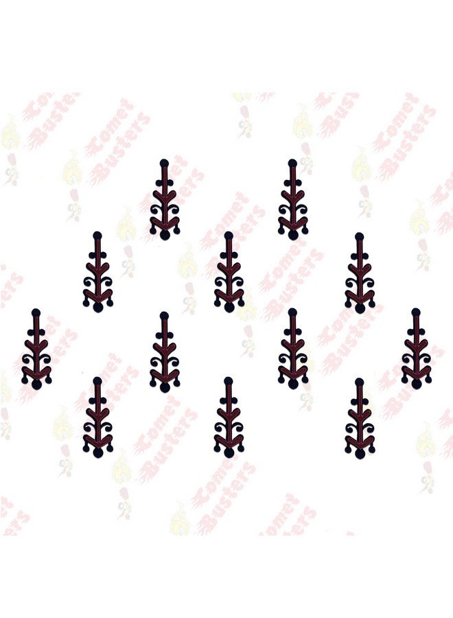 Comet Busters Handcrafted Maroon And Black Bindis (BIN2164) - Image 4