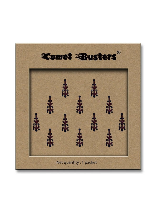 Comet Busters Handcrafted Maroon And Black Bindis (BIN2164) - Image 2