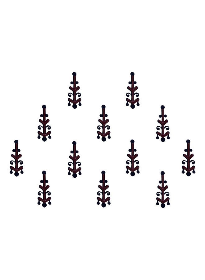 Comet Busters Handcrafted Maroon And Black Bindis (BIN2164) - Image 3