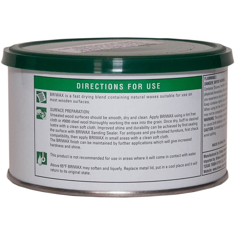 Briwax Briwax Darkbrown Brown Dark Furniture Wax, Cleans, Stains, and Polishes, 16 Ounce  - Image 2