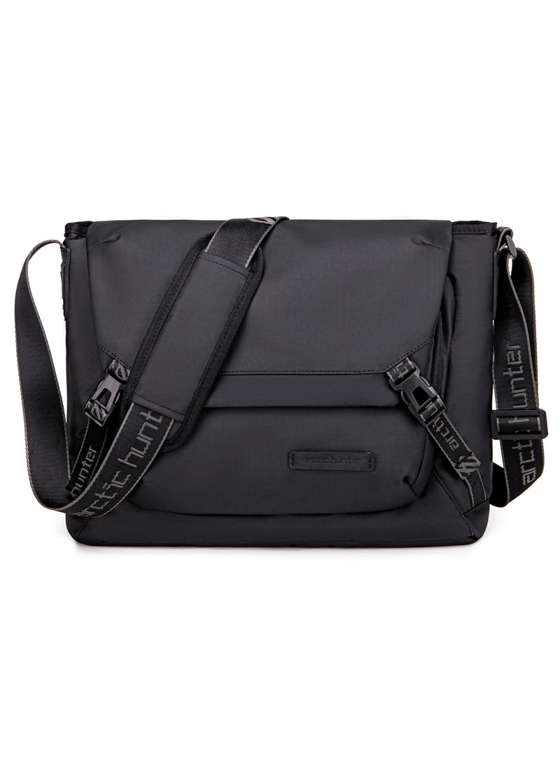ARCTIC HUNTER Premium Shoulder Laptop Bag Water Resistant Polyester Unisex Shoulder Sling bag for Travel Business School College K00528 Black  - Image 3