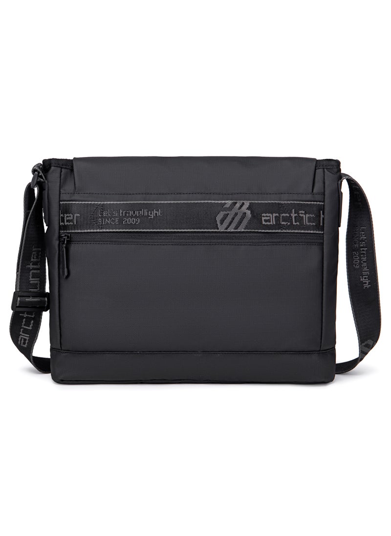 ARCTIC HUNTER Premium Shoulder Laptop Bag Water Resistant Polyester Unisex Shoulder Sling bag for Travel Business School College K00528 Black  - Image 4