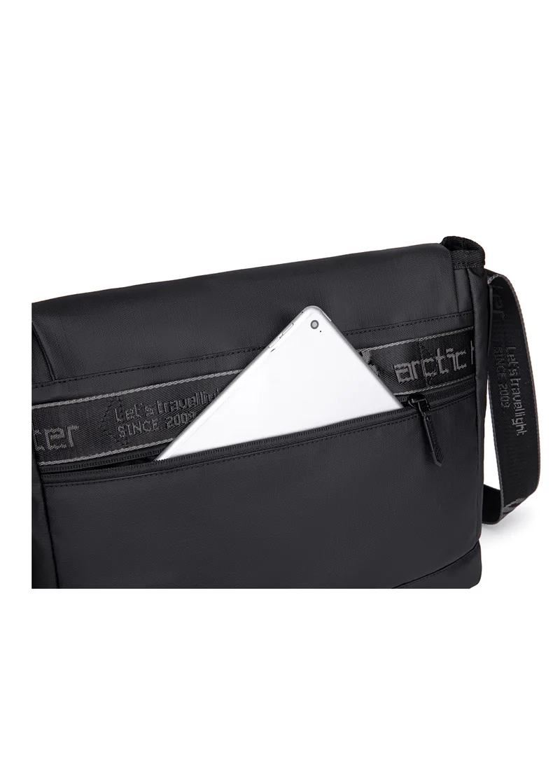 أركتيك هانتر Premium Shoulder Laptop Bag Water Resistant Polyester Unisex Shoulder Sling bag for Travel Business School College K00528 Black