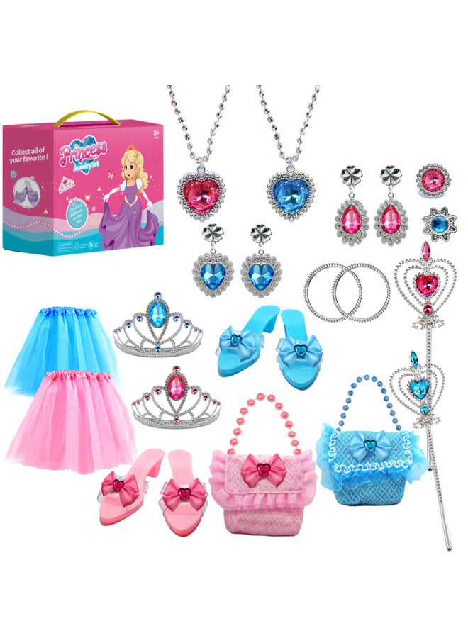 Princess Play Home Accessories Play Set Girl Gift Dress Up Toy Crown Handbag Fairy-Color:Princess Play Home Jewelry Play Set (JY5512) - Image 2