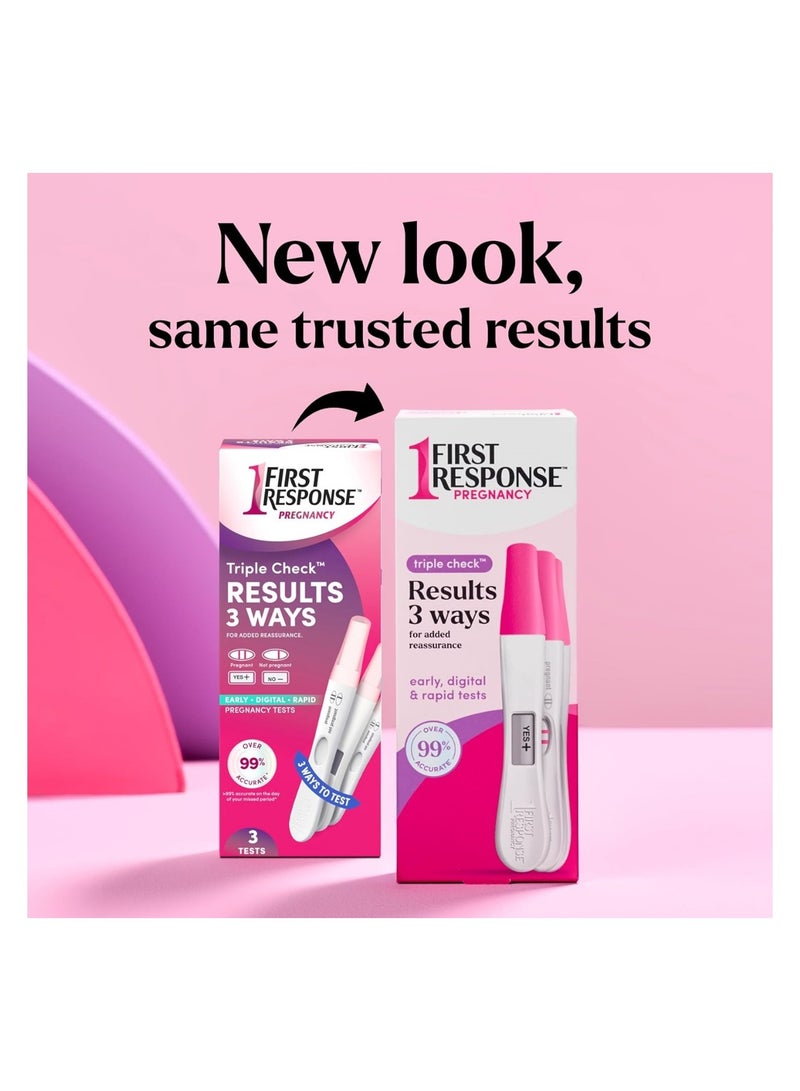 FIRST RESPONSE First Triple Check Pregnancy Test 3 ct - Image 5