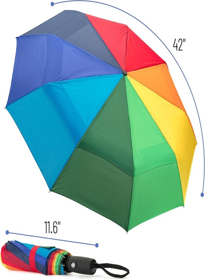KRUPAVI 3 Fold Umbrella for Rain with Auto Open and Close for Women and Men, Portable Travel Automatic Folding Umbrella - UV Big Size Umbrella for Sun Protection Rain Windproof & Compact (1) - Image 3