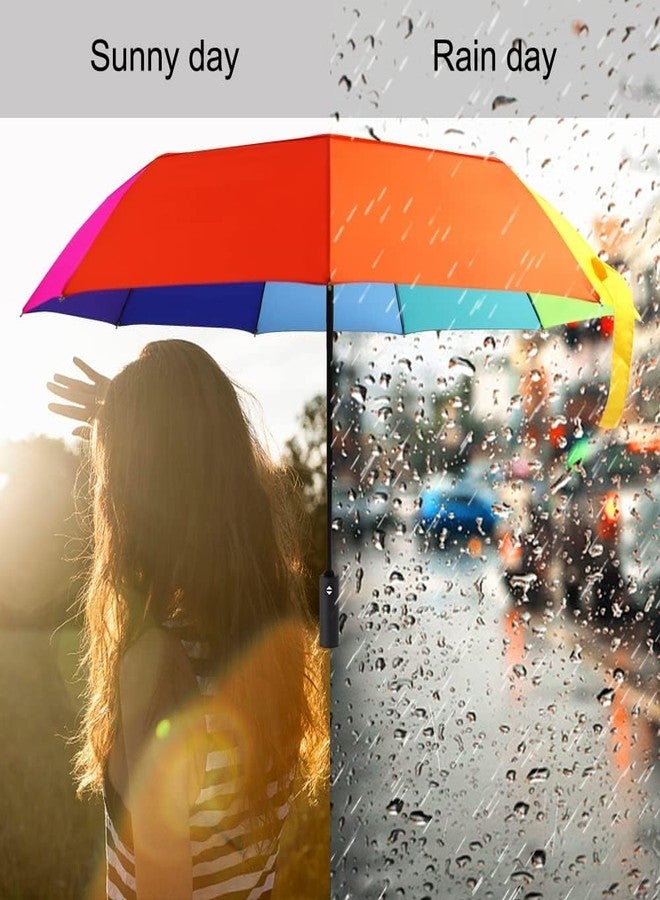 KRUPAVI 3 Fold Umbrella for Rain with Auto Open and Close for Women and Men, Portable Travel Automatic Folding Umbrella - UV Big Size Umbrella for Sun Protection Rain Windproof & Compact (1) - Image 5