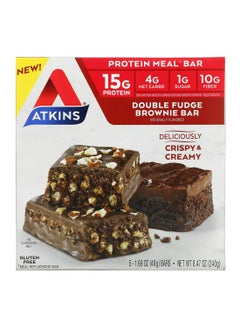 Atkins, Protein Meal Bar, Double Fudge Brownie Bar, 5 Bars, 1.69 oz (48 g) Each - pzsku/Z5545AF0EFC7B41681996Z/45/_/1699607260/d5f6419c-6fb8-4472-b65c-cb293e458026