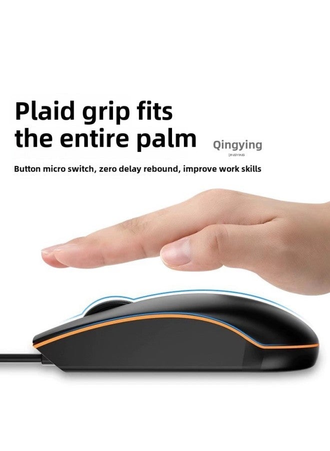 مكتب Qingying سلكي صامت للكمبيوتر المحمول سطح المكتب كتم الصوت العالمي للمنزل والفأرة الكمبيوتر للأعمال كتم اللون: نموذج خاص (صندوق التعبئة والتغليف Qingying - Image 2