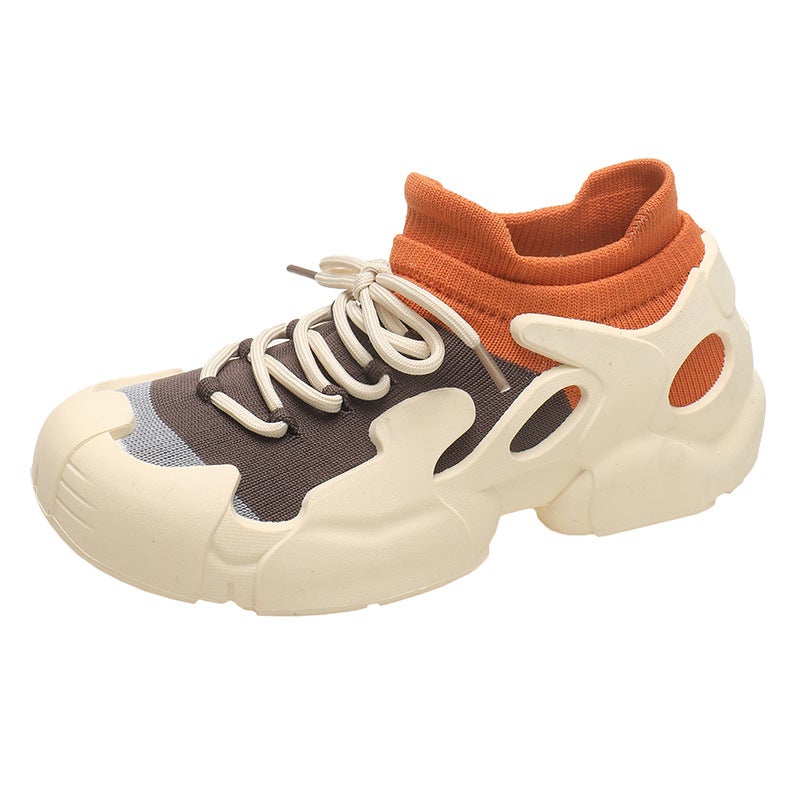 N Sneaker Summer Woven Mesh Breathable Socks Shoes Mountaineering Non-Slip Shoes Explosions Daddy Shoes - Image 1