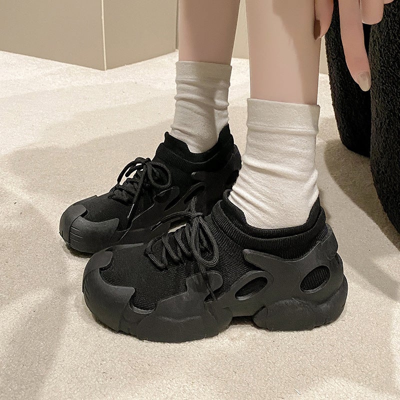 N Sneaker Summer Woven Mesh Breathable Socks Shoes Mountaineering Non-Slip Shoes Explosions Daddy Shoes - Image 5