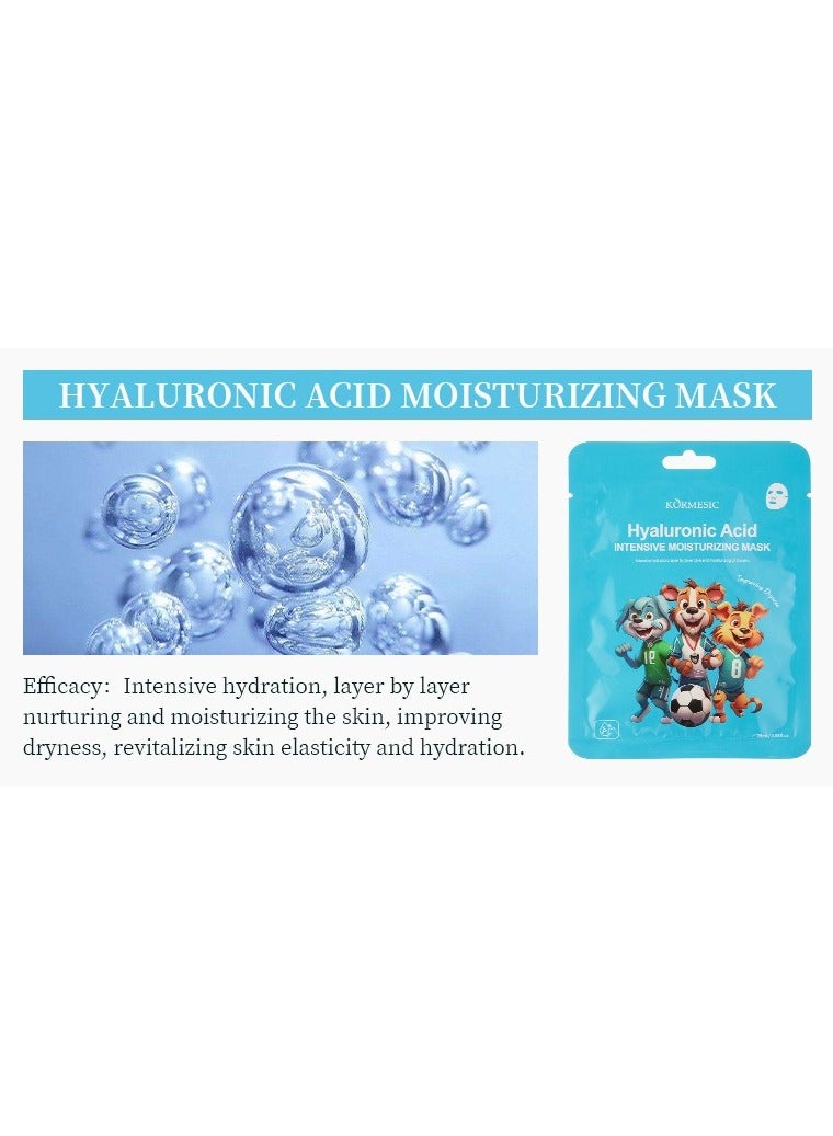 Kormesic Hyaluronic Acid Facial Mask 25ml-5 packs  - Intense Hydration - Image 3